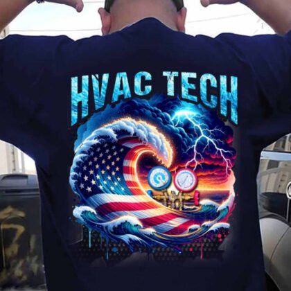 Patriotic Storm HVAC Tech Apparel - USA Wave