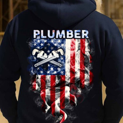 Plumber USA Flag Apparel - Patriotic Trade