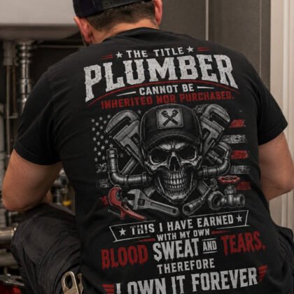Plumber Title Earned Apparel - Patriotic